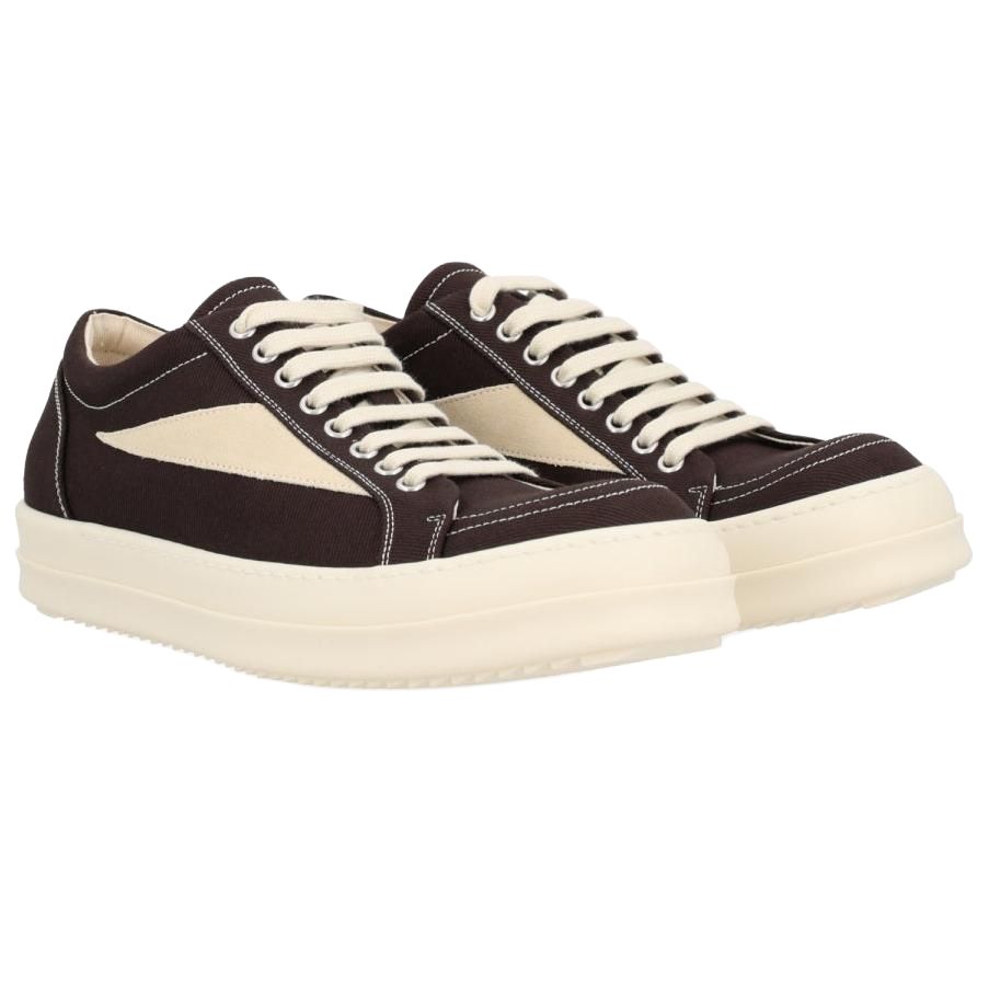Rick Owens DRKSHDW Винтажные низкие кожаные кроссовки мужские brown — фото 4