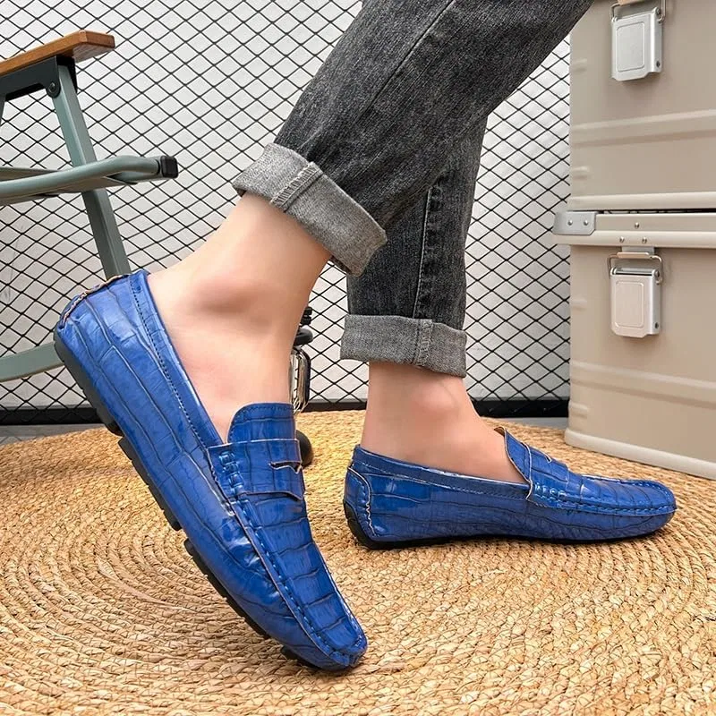 Лоферы из веганской кожи, Loafers, Deep Blue PUGHGAETZF — фото 4