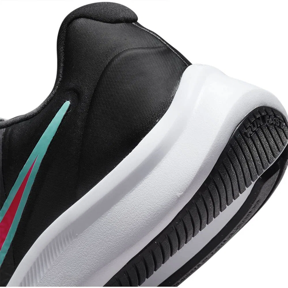 Детские кроссовки для мальчиков с принтом Star Runner 3 NIKE, Smoke Grey Siren Red Black — фото 2