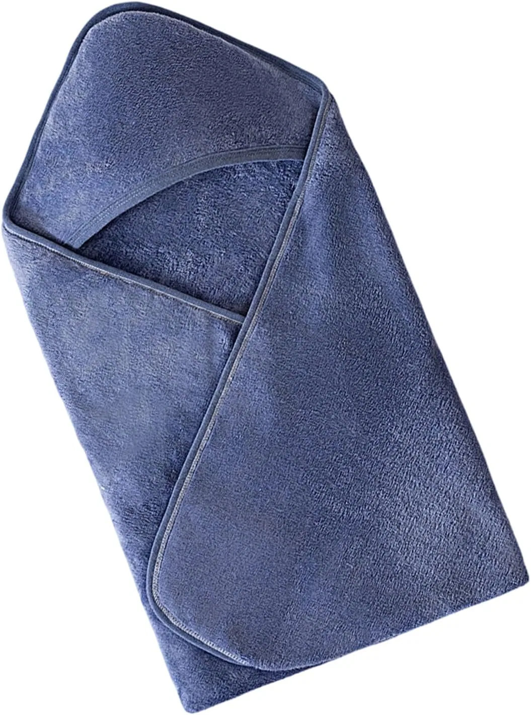 Детское полотенце с капюшоном, хлопковое, 80x80 см, JTQYFI, Navy Blue