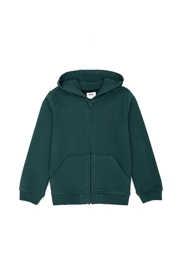 Детское худи с капюшоном на молнии хлопковая U.S. Polo Assn., 168381