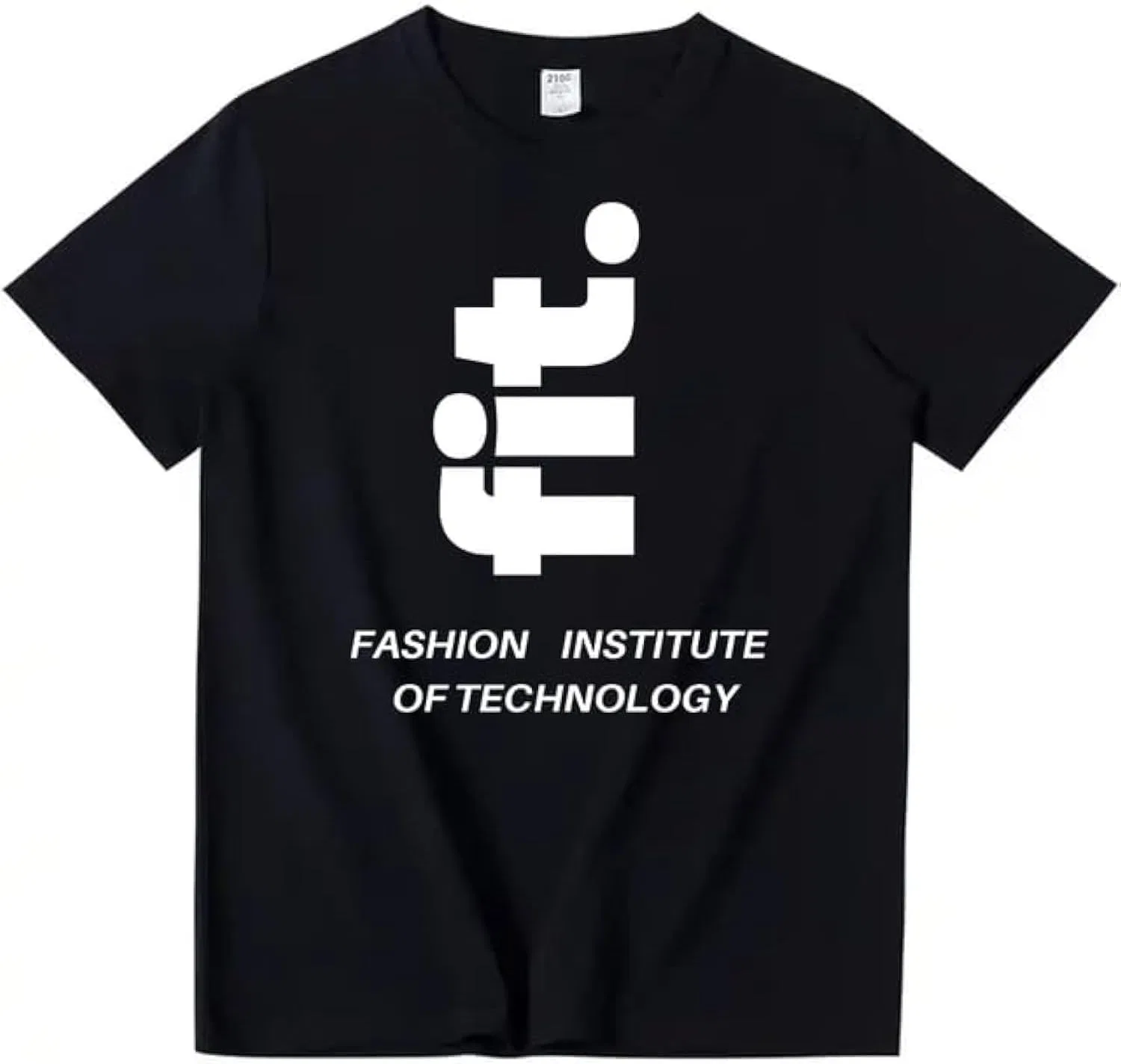 Футболка с буквенным принтом Fashion Institute, Black