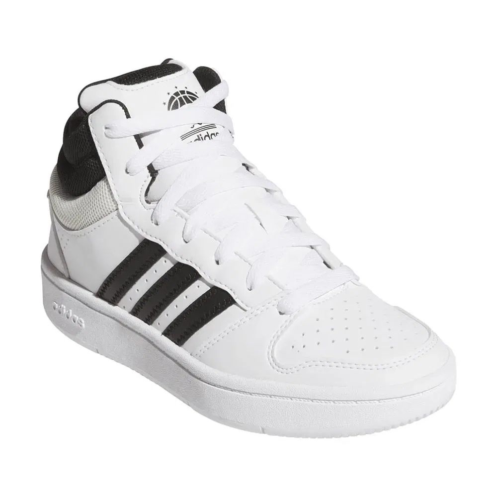 Кроссовки Hoops Mid Classic Junior Adidas, белый — фото 2