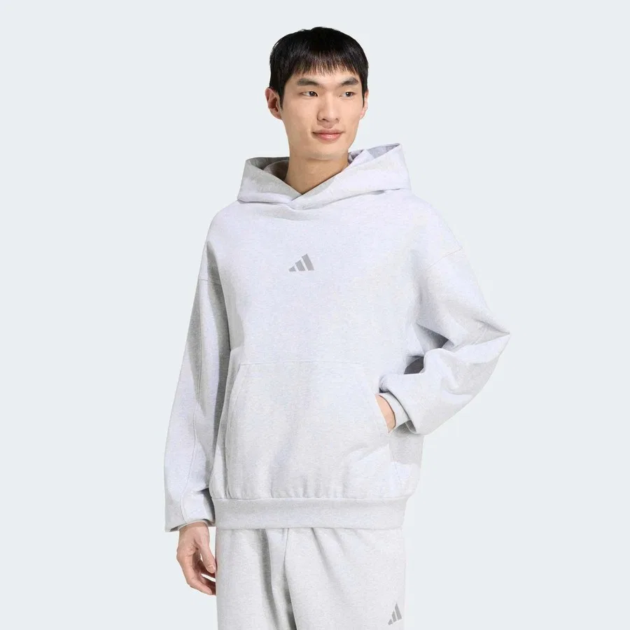 Свитшот спортивный с капюшоном adidas Kit Erkek Gri Sweatshirt (KW2310), Серый