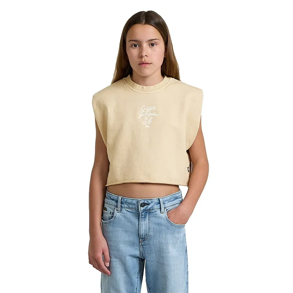 Свитшот Boxy Fit G-Star, бежевый