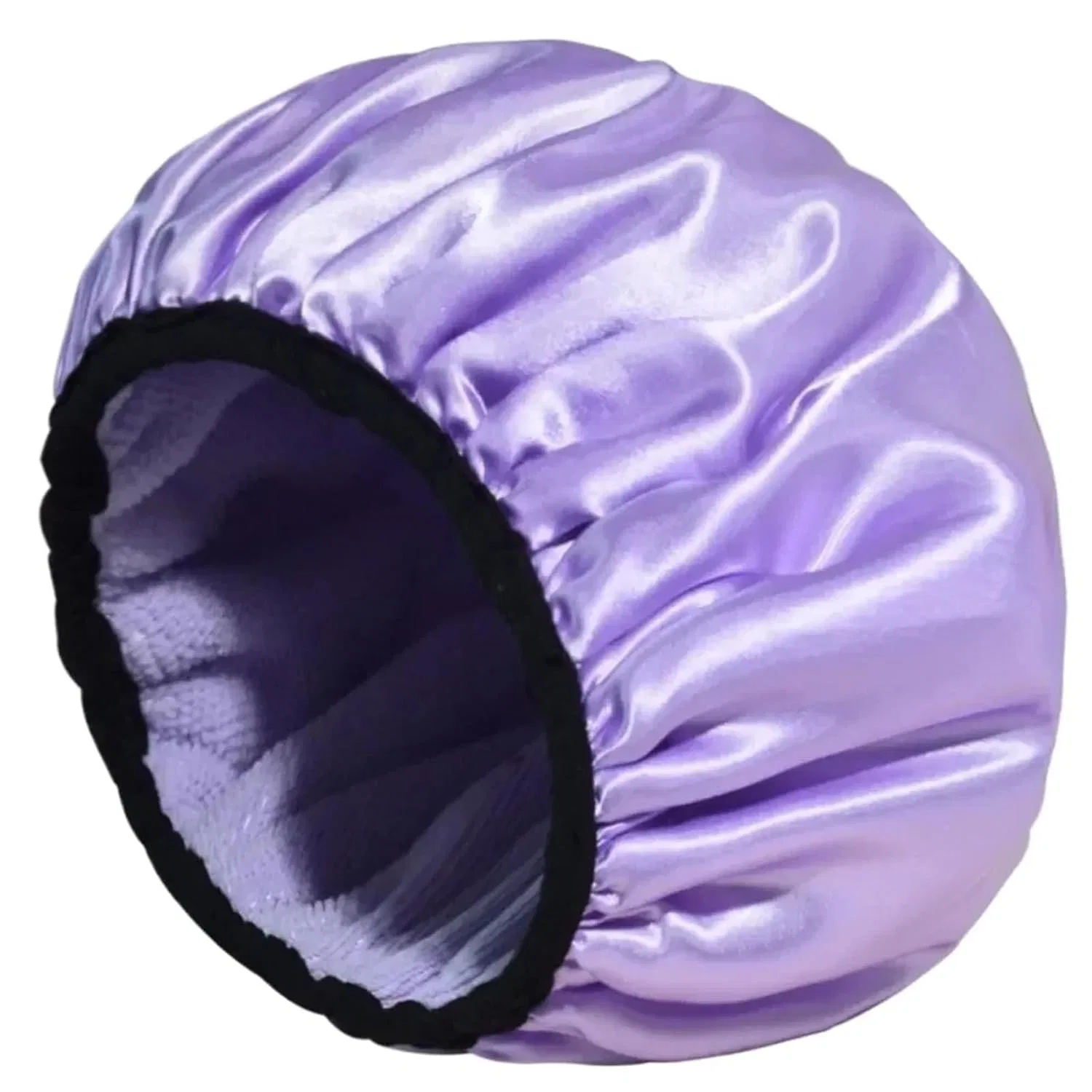 Шапочка для душа на подкладке, 3-слойная водонепроницаемая, One Size, Purple Generisch