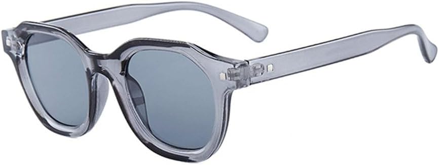 

Ретро-панк солнцезащитные очки для мужчин и женщин, винтажные, модные, черные, зеленые, прямоугольные, стильные, с защитой от УФ-излучения UV400, подарок KTUCN, Grey Grey