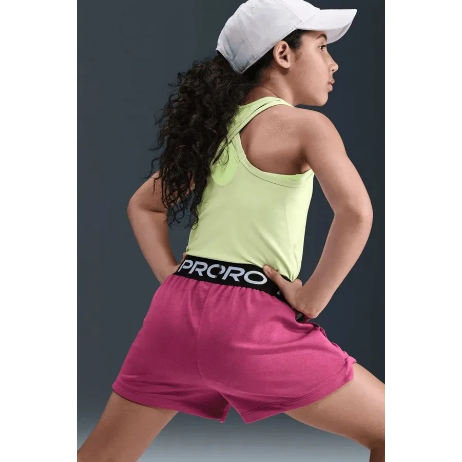 Детские спортивные шорты с принтом Pro Fleece Dri-FIT Nike, Розовый — фото 4