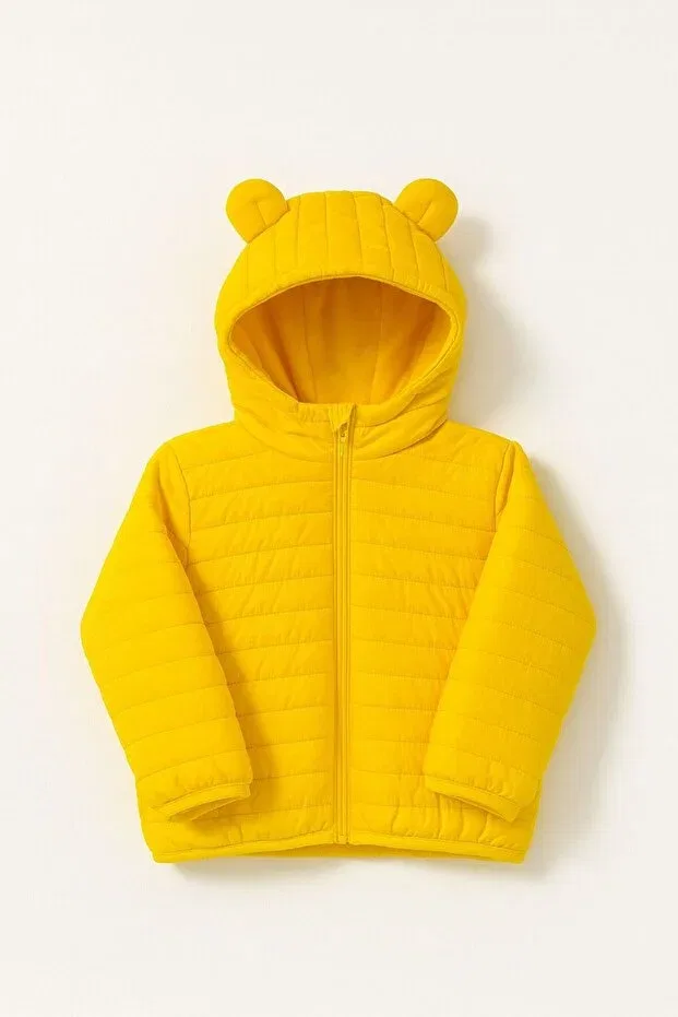 Детское пальто для мальчиков пуховое Lesso Kids, Yellow — фото 3