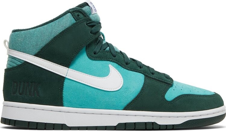 

Кроссовки Nike Dunk High SE 'Athletic Club - Pro Green', зеленый