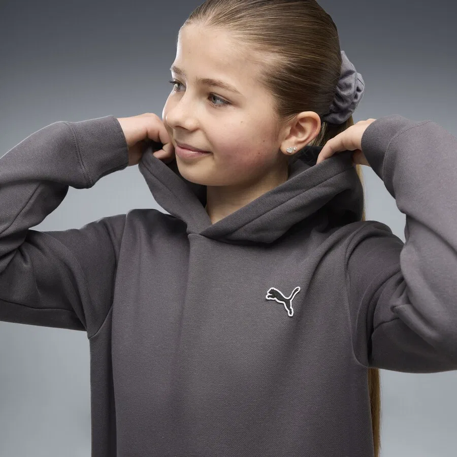 Толстовка PUMA 'Essentials Elevated' темно-серого цвета — фото 4