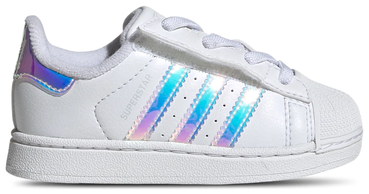 Кроссовки для девочек Superstar II Elastic Lace Adidas, цвет White/Multi