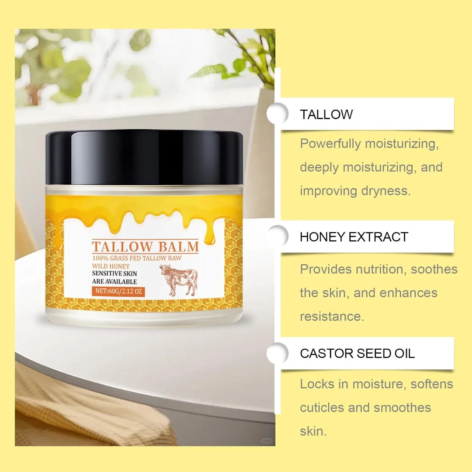 Крем для лица, Anti-Wrinkle Balm, Generisch, 3 шт, 60 г — фото 4