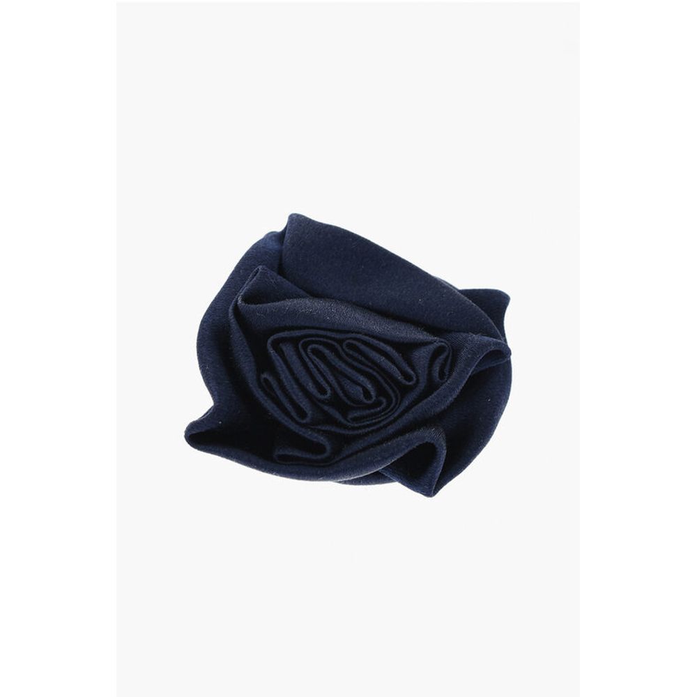 

Шелковая брошь с розой Corneliani, синий