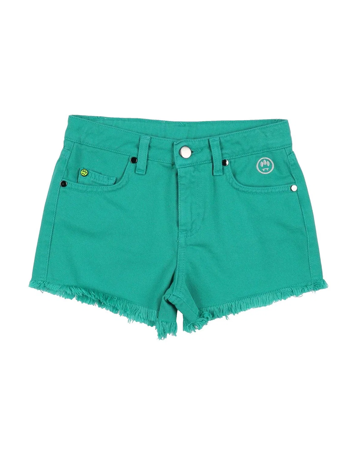 Детские джинсовые шорты для девочек с бахромой Barrow, Emerald Green