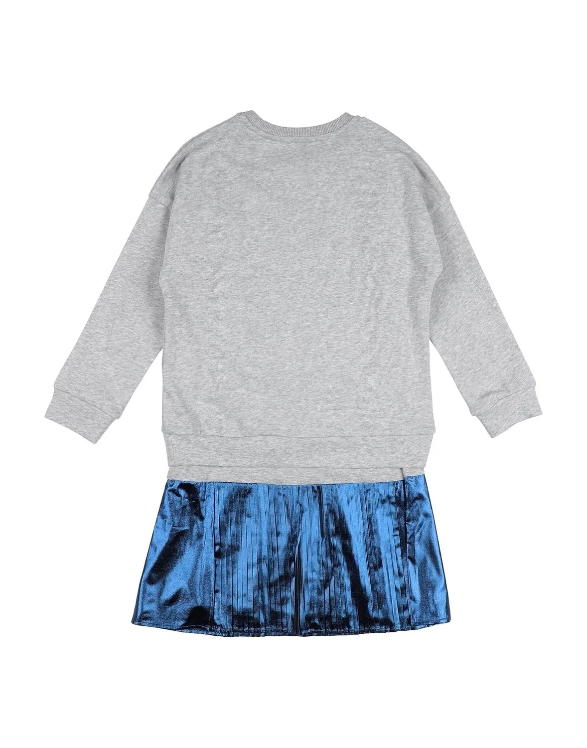 Детское платье для девочек с принтом Kenzo Kids, светло-серый — фото 2