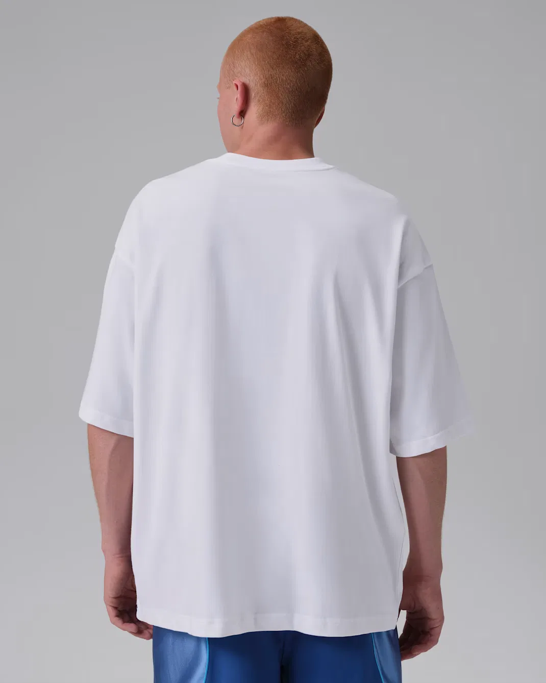 Мужская футболка Dri-FIT с графическим принтом Jordan Sport, White/Blue Beyond — фото 2