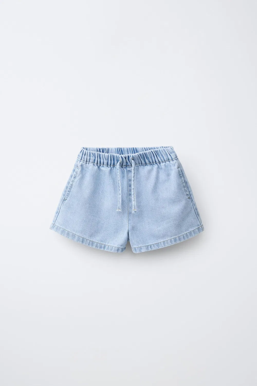 Джинсовые шорты-бермуды ZARA, Light Blue