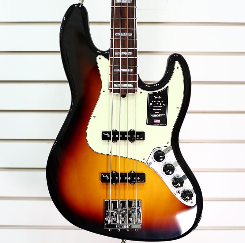 

Fender American Ultra Jazz Bass с грифом из палисандра 2022 Ultraburst American Ultra Jazz Bass with Rosewood Fretboard