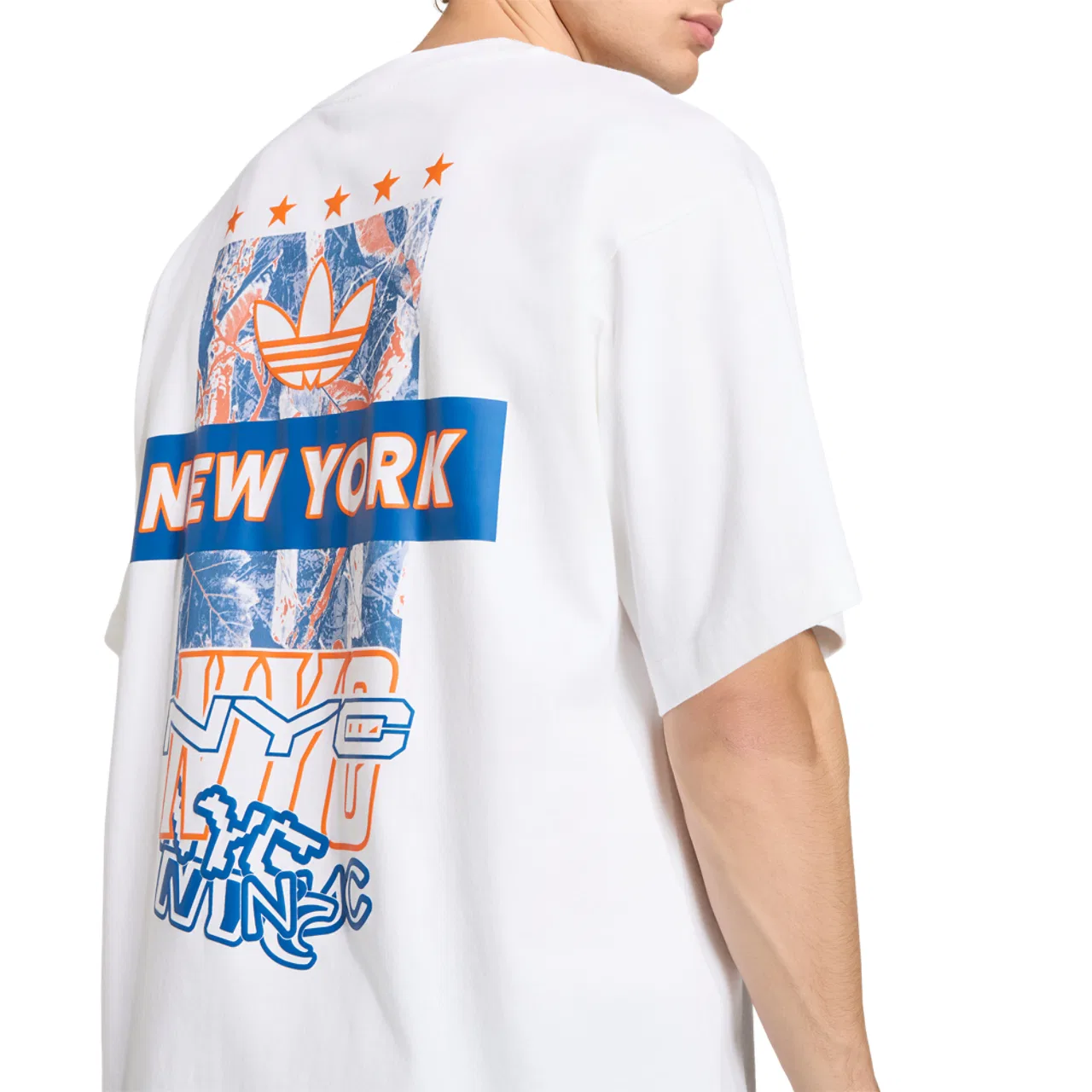 Футболка мужская Host City Adidas, цвет White/Collegiate Royal — фото 4