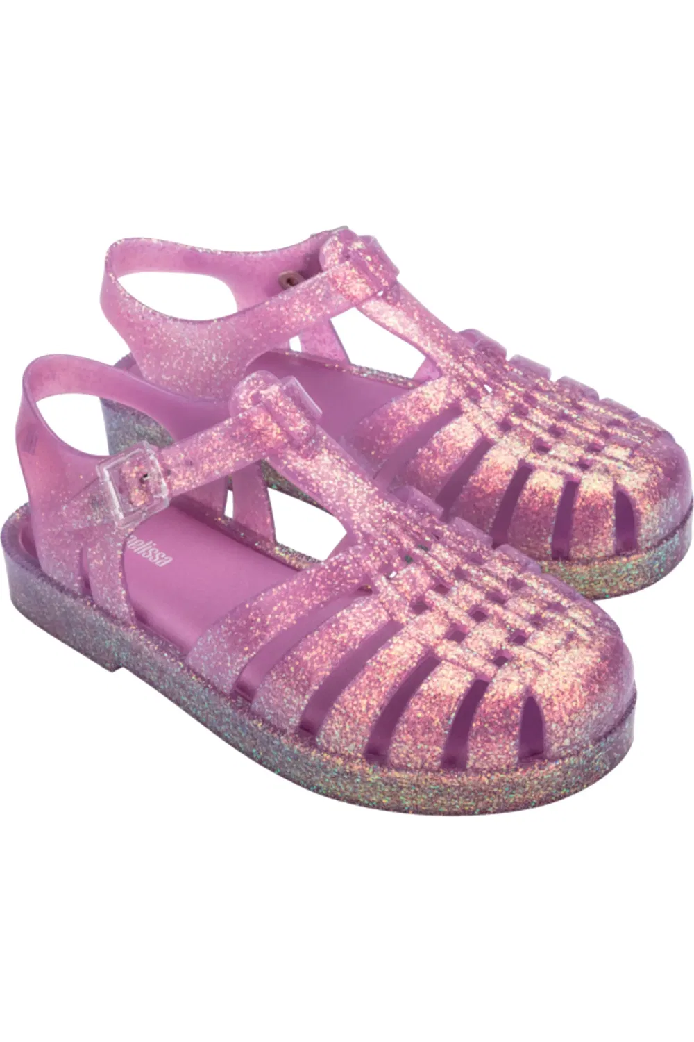 Детские сандалии рыбацкие водонепроницаемые Posession Mini Melissa, Glitter Lilac