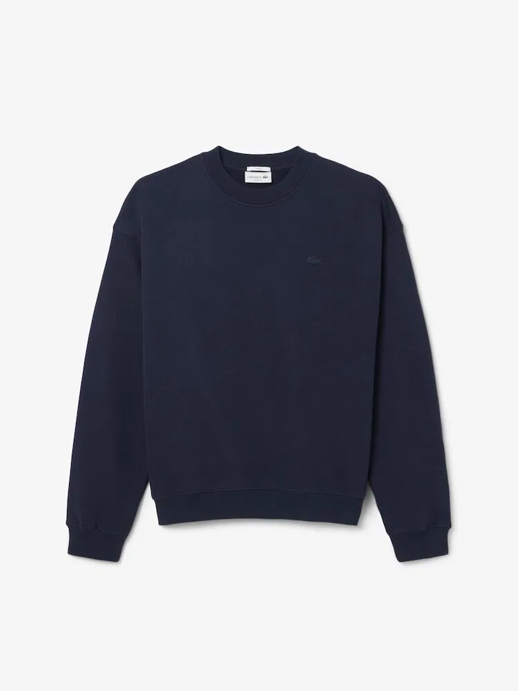 Свитер свободного кроя с круглым вырезом, модель SH7745 LACOSTE — фото 4