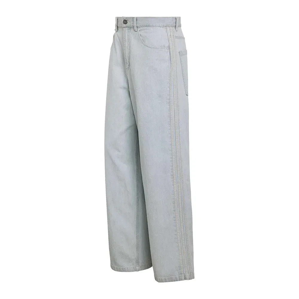 Джинсы Wide Leg Skater Adidas Originals, серый — фото 3