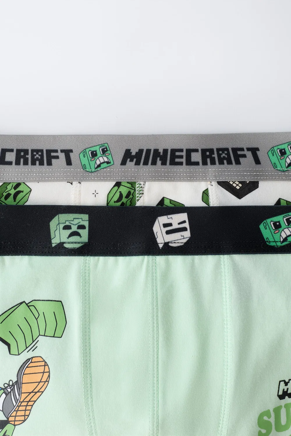 Для детей от 6 до 14 лет / Набор из двух трусов Minecraft MOJANG AB.  ZARA, Green/Ecru — фото 2