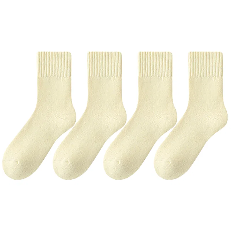 Детские носки с длинным голенищем, комплект из 4 пар, Beige Yellow 4, MIIOW