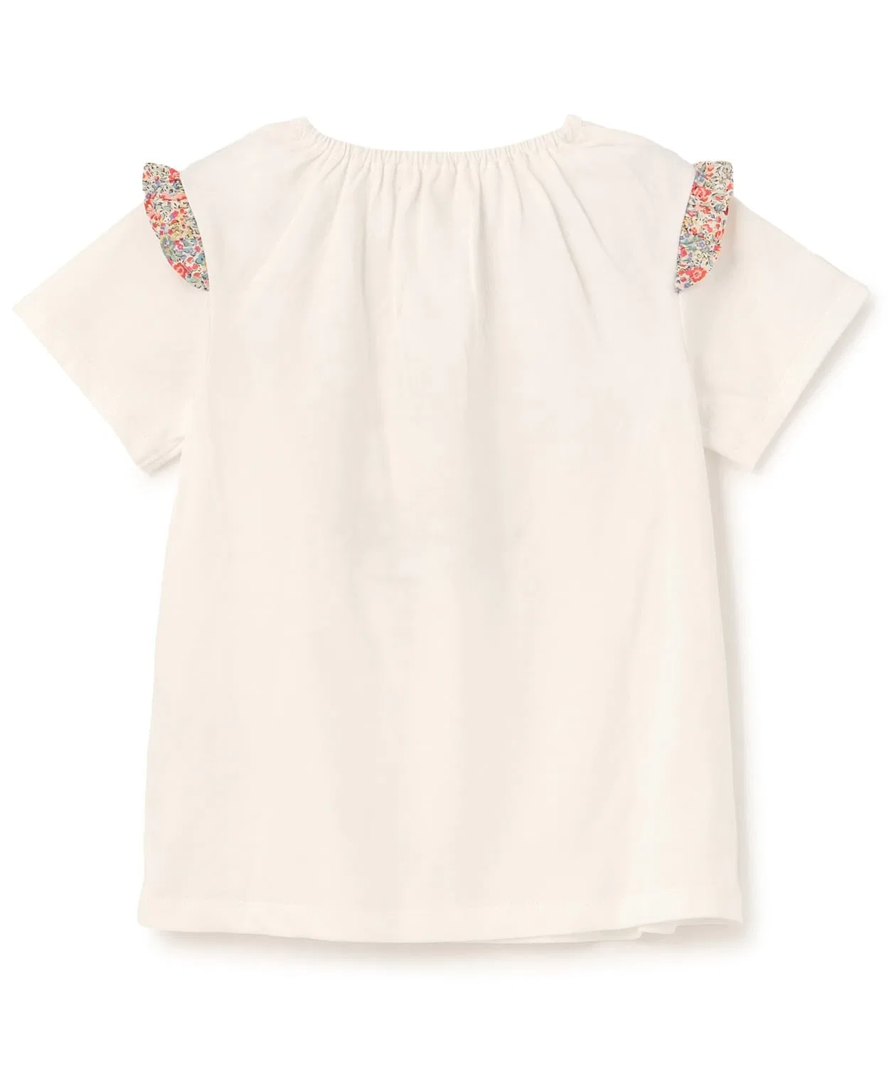 Детская футболка с принтом Liberty Applique Frill Tシャツ sense of wonder, Pink — фото 3