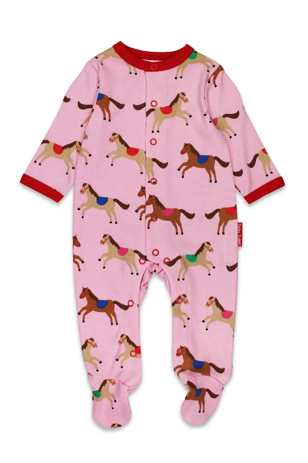 Детский слип с принтом Horse and Pony Toby Tiger, Pink