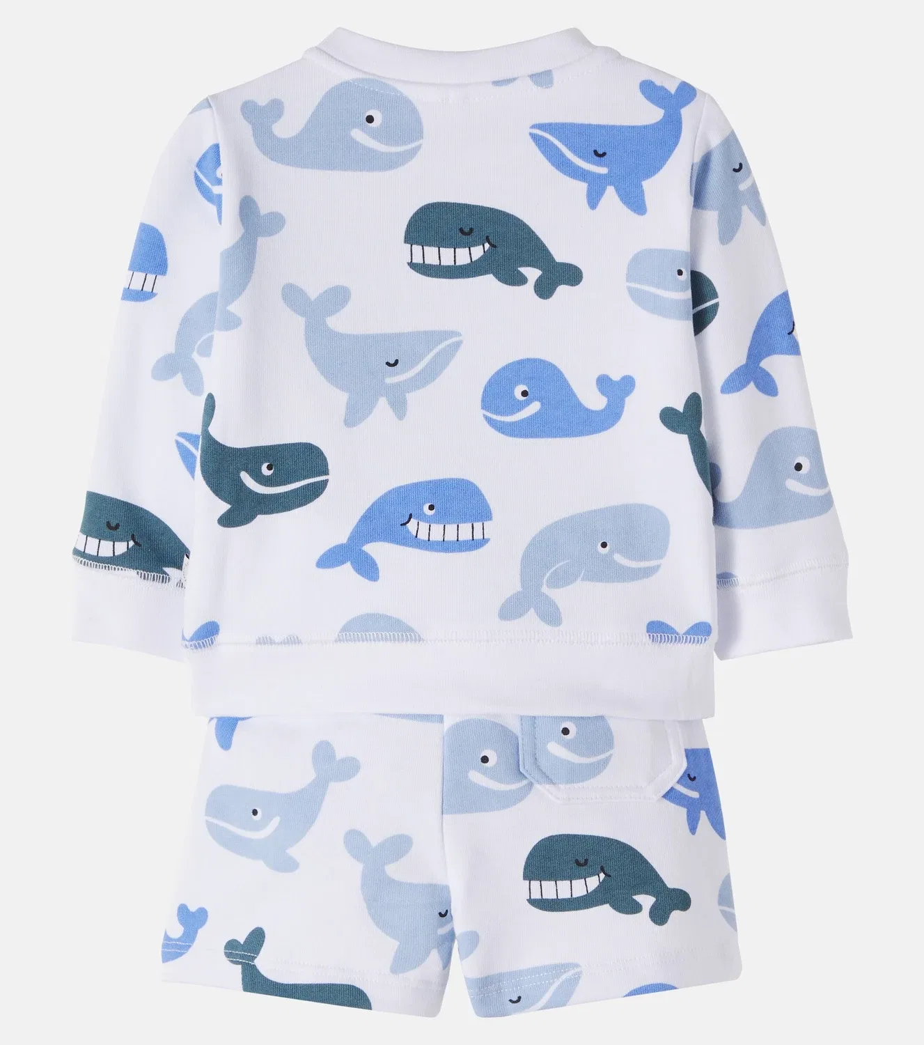 Комплект из топа и шорт с принтом Stella Mccartney Kids, белый — фото 3
