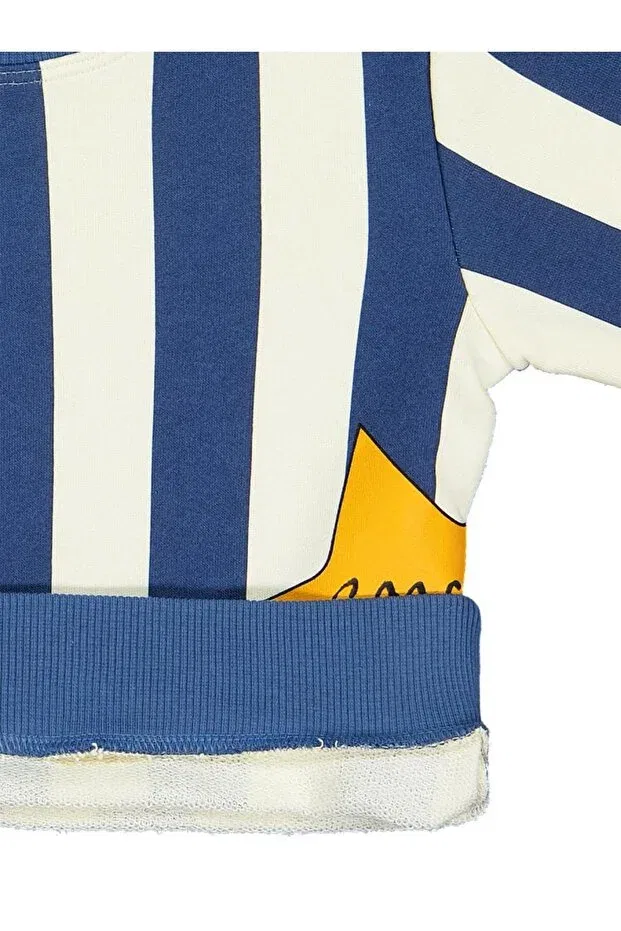 Детские свитшот для мальчиков с принтом Striped Star Printed Civil Boys, Indigo — фото 2