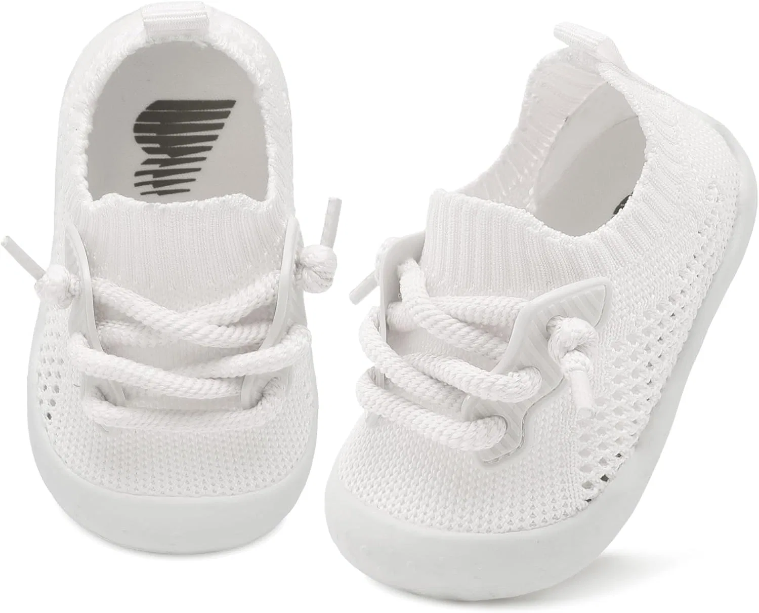 Детские кроссовки для девочек с широким носком BARERUN, White