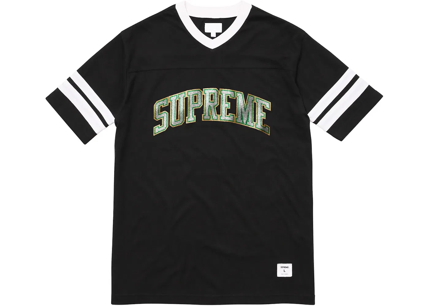 Мужская футболка с принтом Glitter Arc Supreme, Black