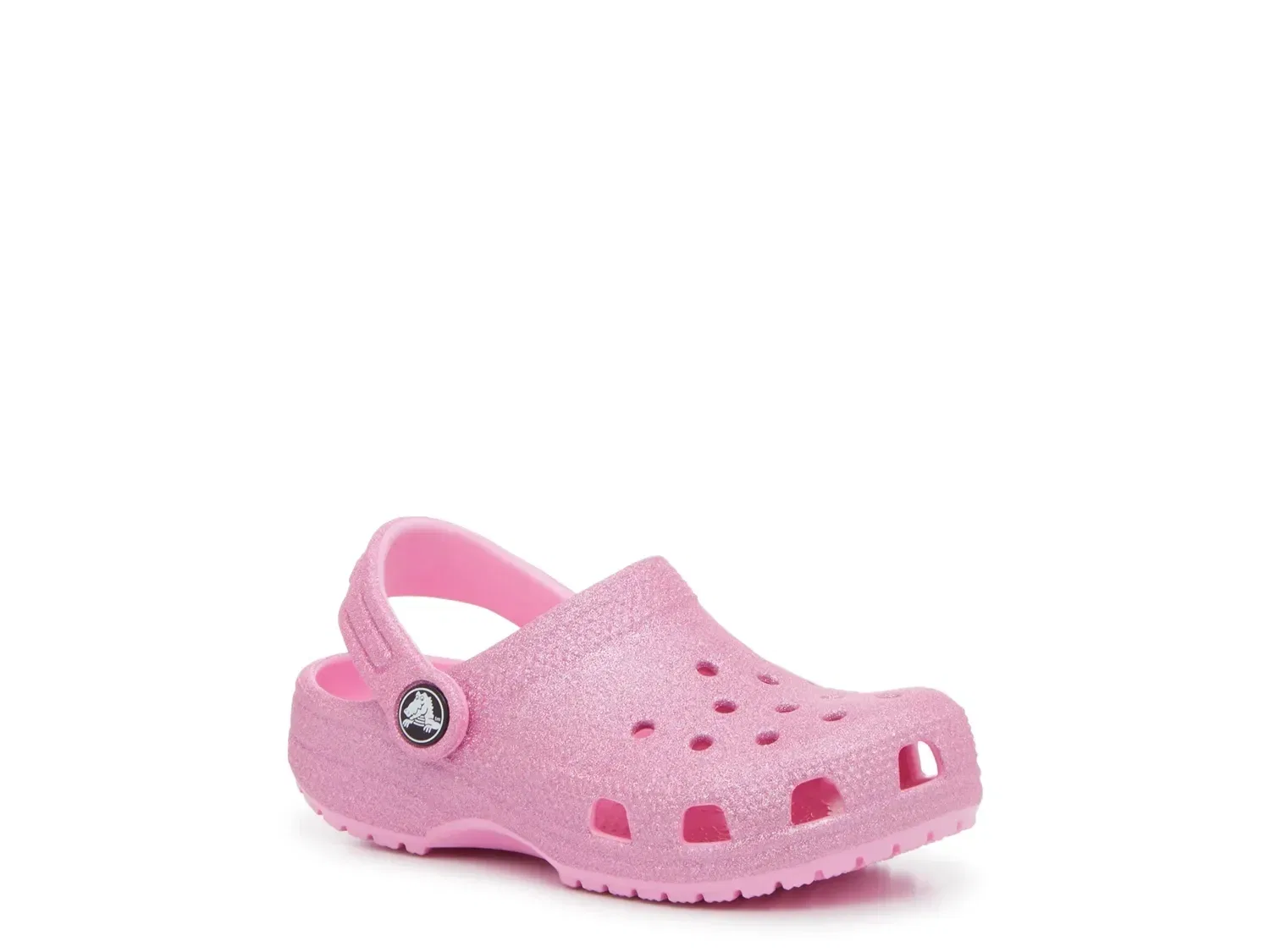 Сабо Glitter с пайетками, модель Clog, Crocs, розовый
