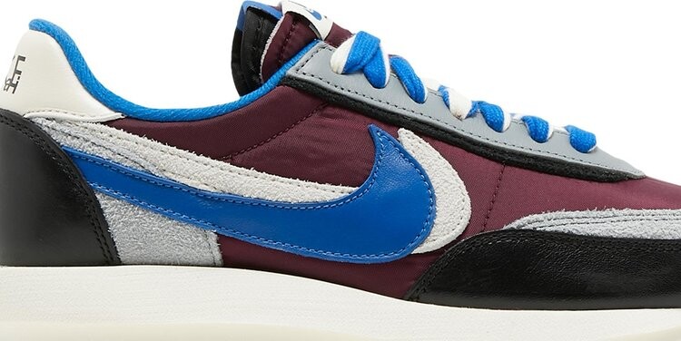 Кроссовки Nike sacai x Undercover x LDWaffle 'Night Maroon Team Royal', красный — фото 3