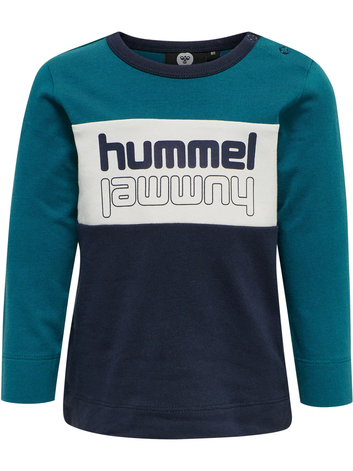 Детская футболка с длинным рукавом Hmlbolt Hummel, BLAU / Himmelblau / Helles Preußischblau
