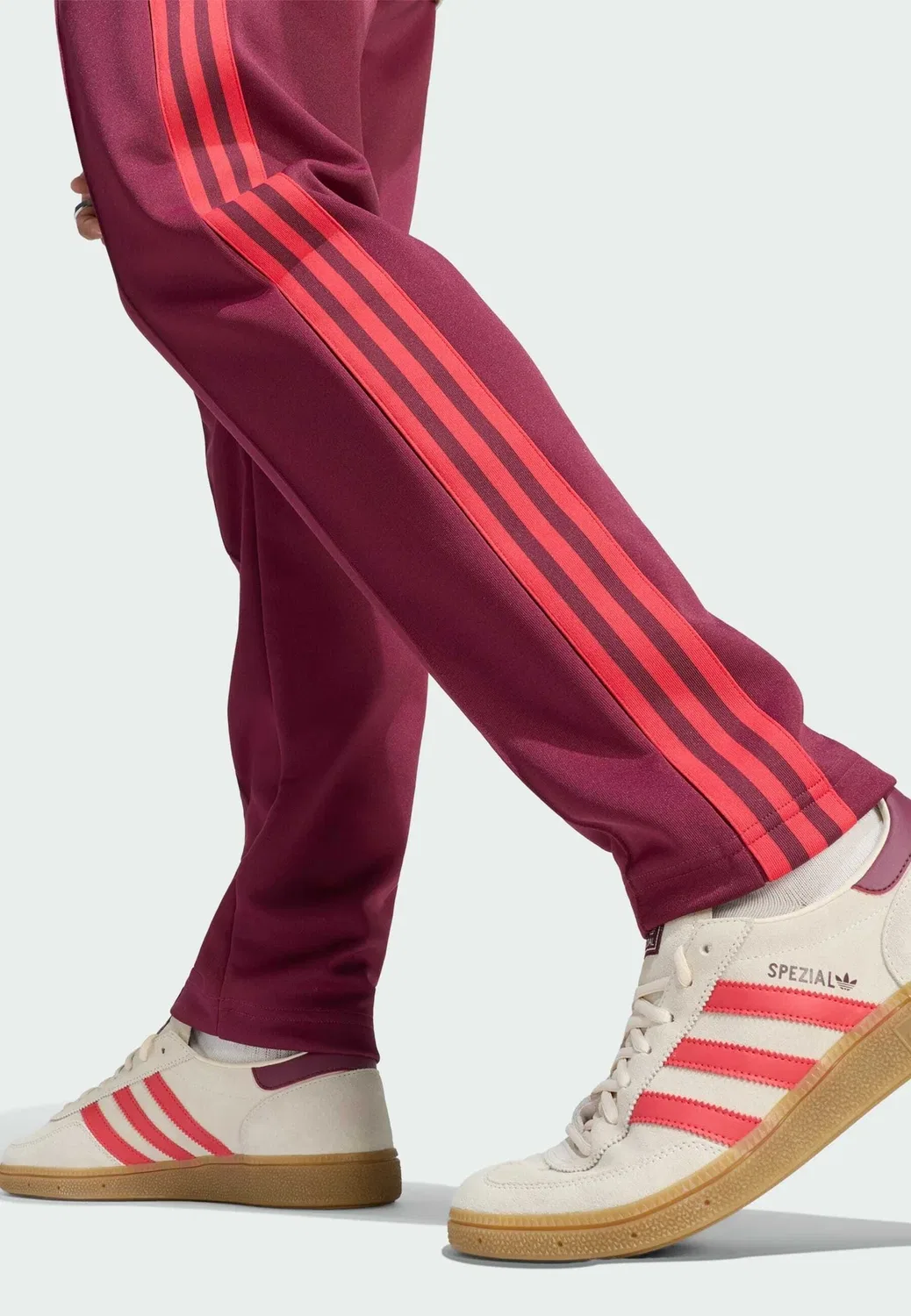 Спортивные брюки Olympique lyonnais originals - клубная одежда Adidas Performance, Victory Crimson — фото 4