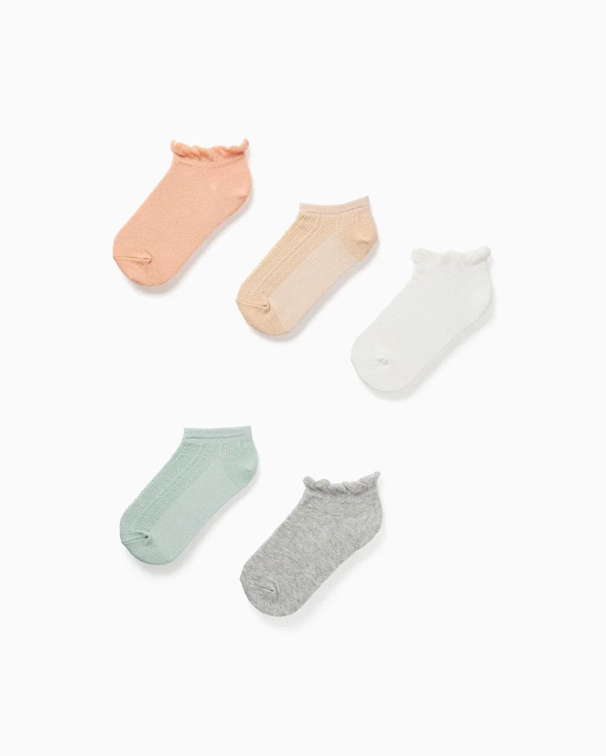 Детские носки, комплект из 5 шт., Volantes Jacquard, Zippy, мультиколор