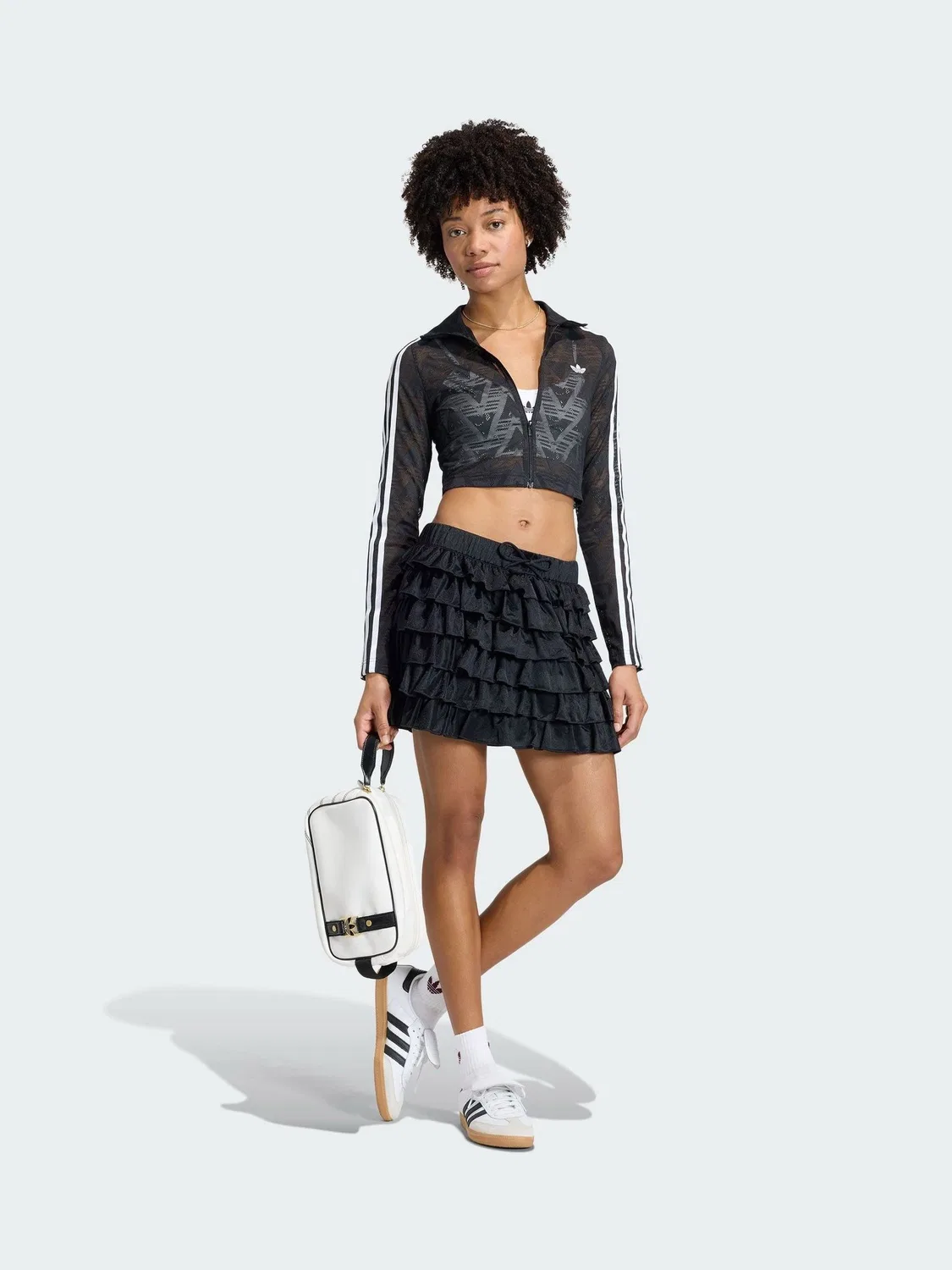 Толстовка спортивная Firebird Classic Lace Track Top, adidas Originals, черный