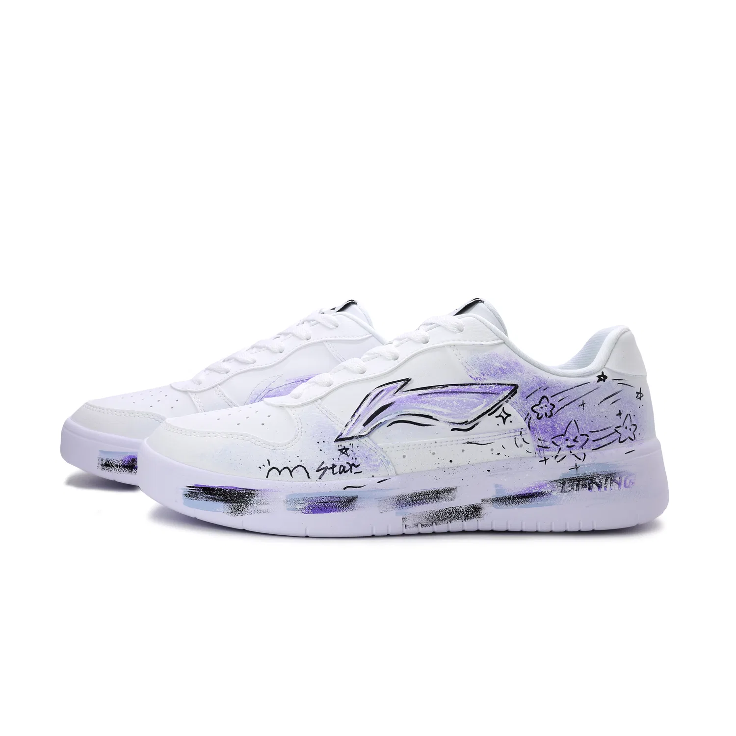Детские кроссовки-скейтборды низкие Li-Ning, Purple — фото 4