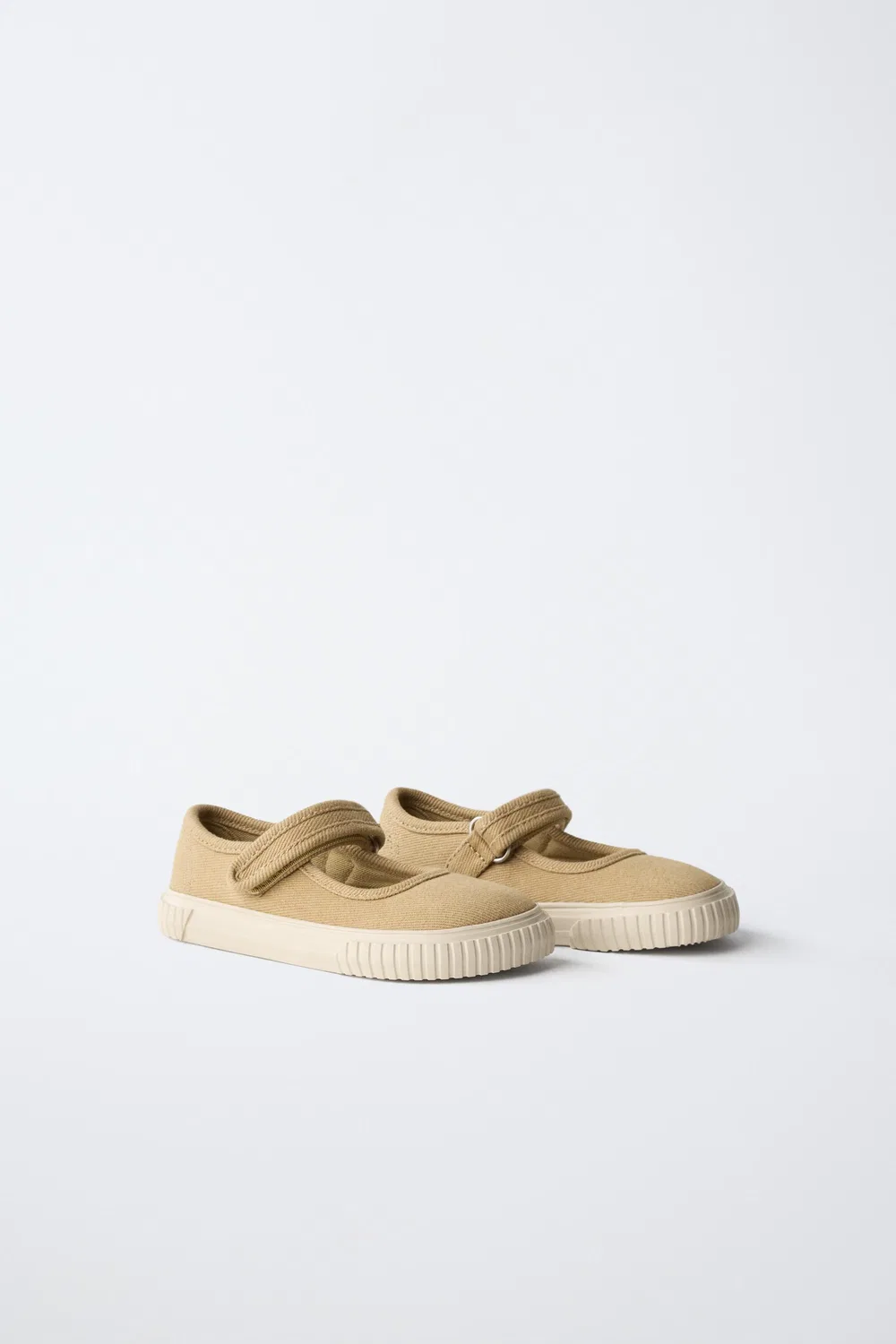Текстильные кроссовки для ходьбы босиком ZARA, Sand Brown — фото 2