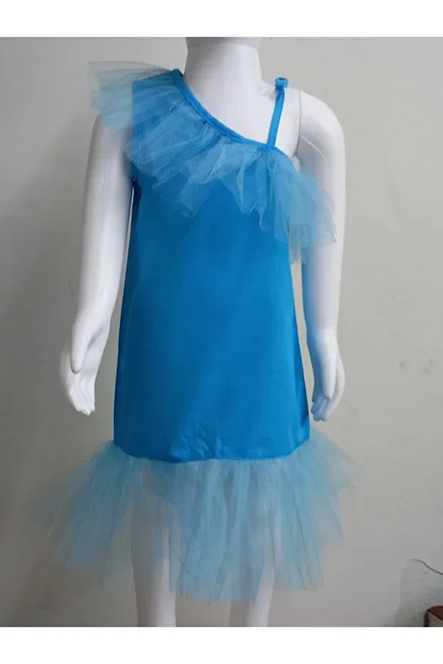 Детское платье для девочек хлопковое Mavi Kirpi Baby Style, Turquoise