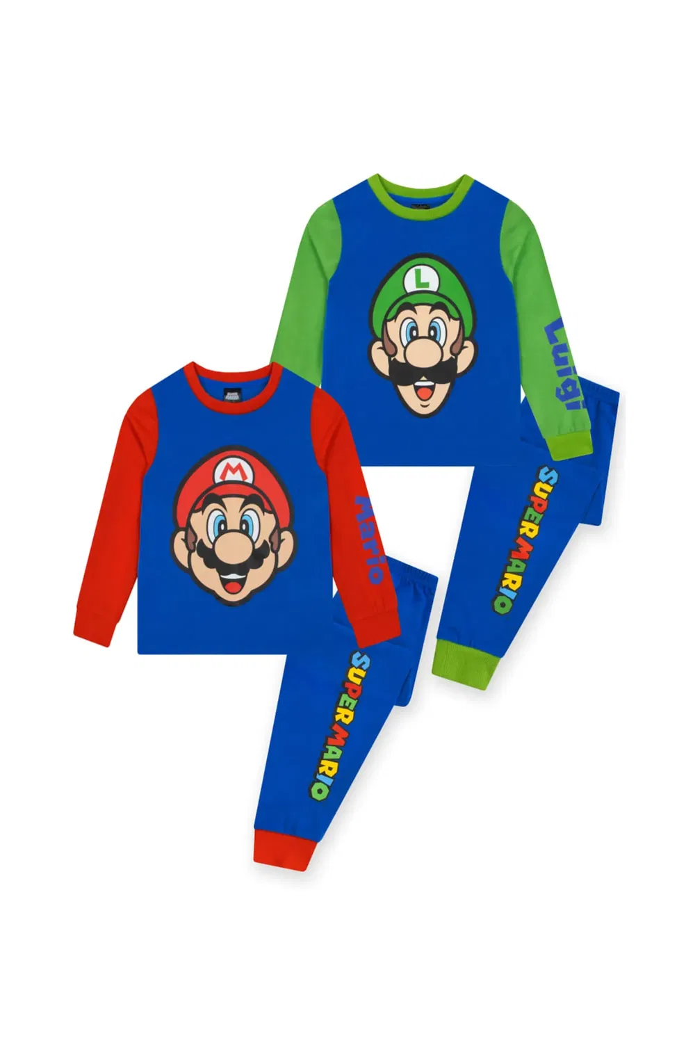 Комплект пижам с длинным рукавом из 2 предметов Super Mario, Blue