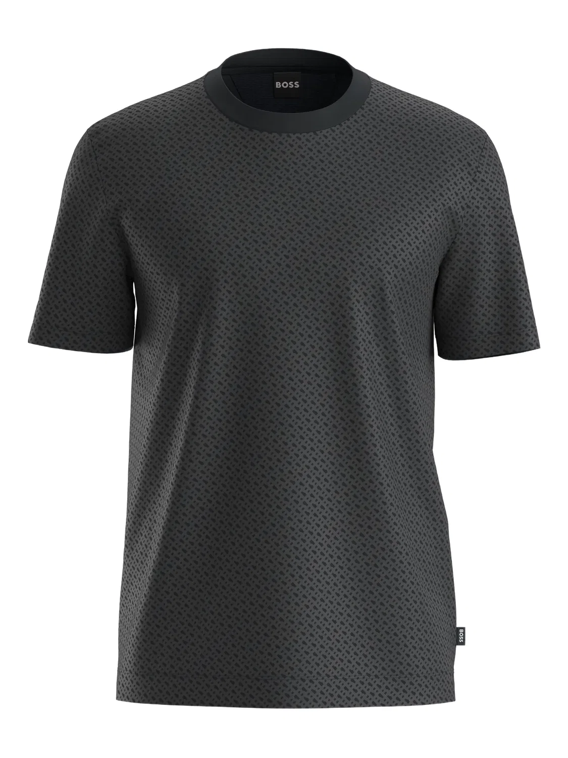 Футболка с узором BOSS, серый