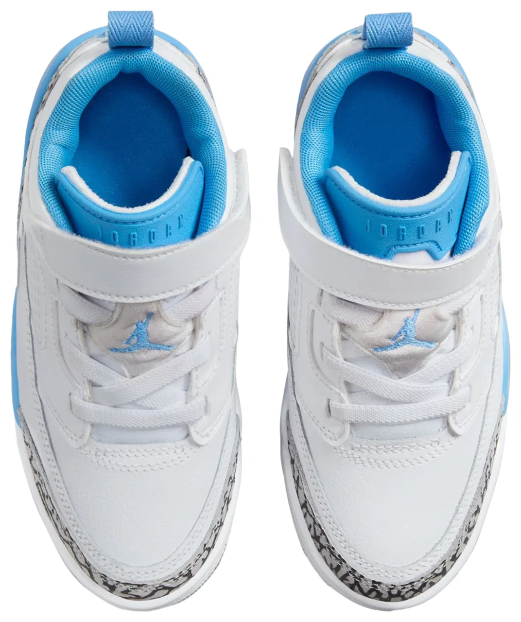Кроссовки для мальчиков Spizike Low Jordan, цвет White/University Blue/Grey — фото 4