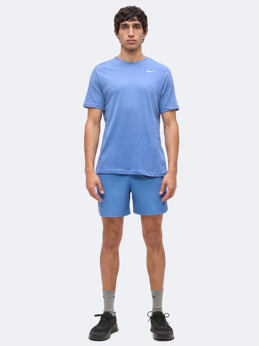 Футболка NIKE Performance 'DFC' королевского синего цвета — фото 4
