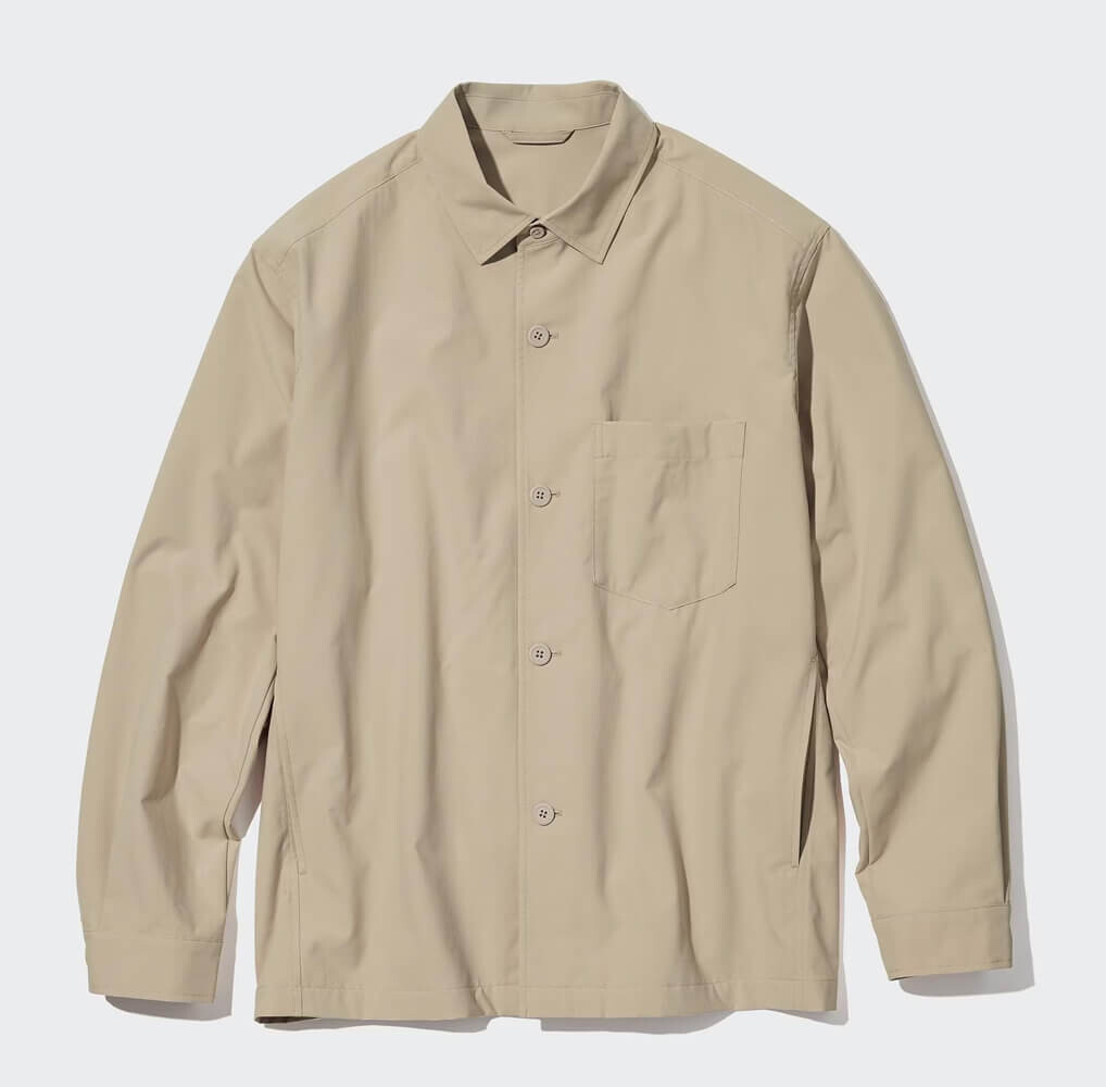 

Рубашка Uniqlo Airsense Ultra Light Shirt, 31 бежевый