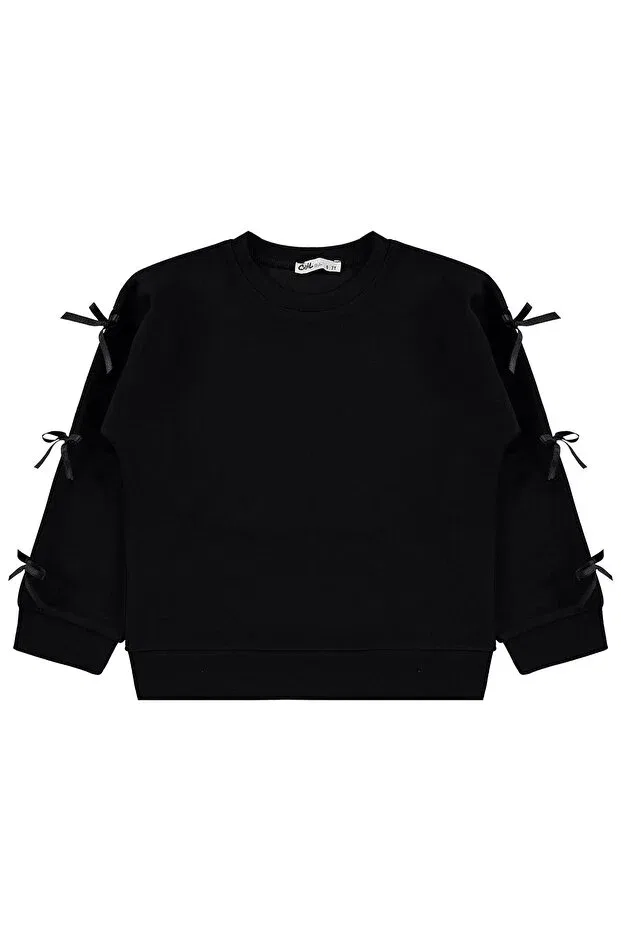 Детский комплект спортивного костюма для девочек с капюшоном Civil Girls, Black — фото 3
